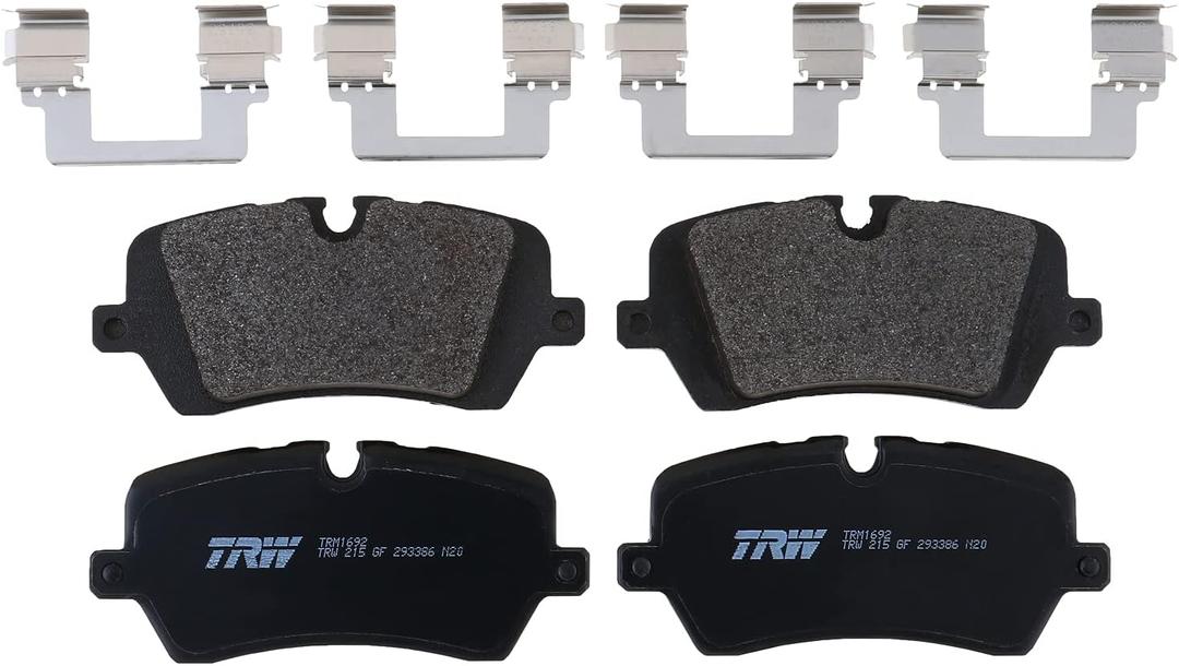TRW Pro TRM1692 Disc Brake Pad Set For Land Rover Range Rover Sport 2014-2021, Rear, And Other Applications