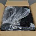5 Pack Black Stretch Spandex Tablecloths, 6ft Fitted Rectangle Table Cover with Skirt, Wrinkle Free Polyester Table Cloth for Wedding, Party, Banquet, Baby Shower, Christmas, 6ft Rectangle Spandex Tablecloths-5pcs