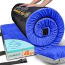 GAIALOOP 4 INCH Thick Memory Foam Camping Pad Futon Mattress, Portable Floor Sleeping Mat Sleepover Guest Bed Roll Up Mattress for Outdoor Supportive for Side Sleepers [Full:75 * 54 * 4"]