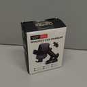 CHGeek Wireless Car Charger, 2026 Upgrade 15W Fast Charging Auto Clamping Car Phone Holder Charger, Phone Holders for car Mount, fit for iPhone 17 16 15 14 13 Mini Pro Max XR,Samsung Galaxy S25 Ultra (Matte Black)