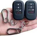 TANDRIVE Key Fob Cover for (5 Buttons) Honda 2026 2025-2022 Civic Accord CR-V HR-V Pilot and 2026 Passport, Silicone, 2-Pack, Black