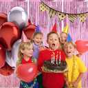 3 x Valentines Day 3 Pack 3.3 * 8.3 ft Foil Curtain Metallic Tinsel Fringe Curtains Photo Booth Props Backdrop for Birthday Wedding Engagement Baby Shower Christmas Holiday Celebration Partyl,Pink