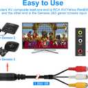 Power Supply and AV Cable for Genesis 2 3, AC Power Adapter and Audio Video RCA AV Cable Compatible with SEGA Genesis 2 3 Console
