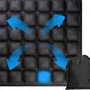 Inflatable Airplane Seat Cushion For Long Flights, Portable Travel Seat Cushion With Ergonomic Support, Pressure Relief & 3d Airbag - Fits Car, Wheelchair, Office Chair, Includes Storage Bag (1pcs)