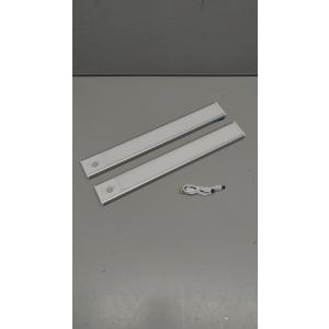 Under Cabinet Lighting, 2 Pack 13 Inch 3 Color Temperatures Motion Sensor Light indoor, USB Rechargeable Under Cabinet Lights, Stick-On Magnetic Closet Light, Wireless Under Counter Lights for Kitchen