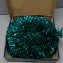 6 FT Pop Up Christmas Tree with 100 LED Timer Lights & Remote, Green Collapsible Christmas Tinsel Tree Artificial Pencil Tree Xmas Decoration for Holiday Home Office Party, USB Powered, Emerald Green, 6ft