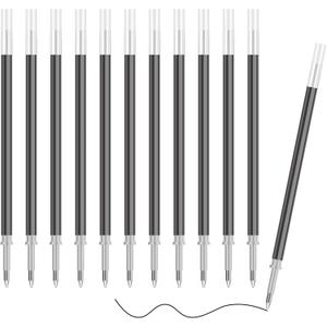 10 x SUIN 0.7mm Gel Ink Pen Refills, Black, 12pcs for SUIN Gel Ink PENS