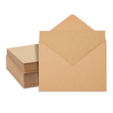 Best Paper Greetings 50 Pack Blank Cards and Envelopes 5x7, Kraft Paper A7 Notecards for DIY Open When Letters, Wedding Invitations, Birthday Cards