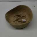 BrilliantJo Seagrass Belly Basket,  Woven Plant Pot Holder handmade Home Decor for Storage Plants Picnic Grocery Large(12.6 x 11.02 inch)