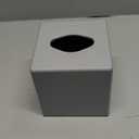 Y-in Hand Tissue Box Cover, Square Facial Tissue Holder Storage for Bathroom Vanity, Countertops, Dressers, Night Stand, Parlors and Offices - Grey