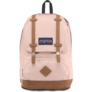 JanSport Cortlandt Laptop Backpack, Misty Rose, 15 Laptop Sleeve-Synthetic Leather Shoulder Computer Bag with Large Compartment, Padded Straps-Book Rucksack for Men, Women
