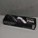 Leebein Electric Spin Scrubber, Cordless Cleaning Brush for Bathroom Shower Tub, IPX7 Waterproof Power Scrubber with 7 Brush Heads, Extendable Long Handle and 2 Speeds Scrubber for Bathtub Floor (Black)