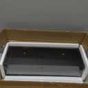 AMADA HOMEFURNISHING Floating Shelves Black, Wall Shelves with Invisible Brackets for Bedroom, Bathroom, Living Room, Kitchen, Set of 3 - AMFS07 (15.7 Inches)