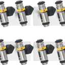 861260T 8Pcs Boat Fuel Injectors Compatible with MerCruiser 4 Stroke 4.3-8.2 L Sterndrive and Inboard Models Replacement 861260