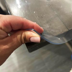 Clear PVC Table Cover Protector 20x40 inchs / 50x102 cm, 2 (mm) Thickness Transparent, Plastic Table Cover, Dining Waterproof PVC Clear Table Cover Protector, Writing Desk Protector Mat
