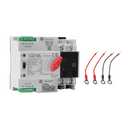 Mini ATS Automatic Transfer Switch 2P 100A AC110V, IGEYAPA 2POLE 100amps ATS Dual Power Switch for Home Generator, Din Rail Mounted Controller Electrical Type RV Fast Transfer (W2R 2P 100A AC110V)