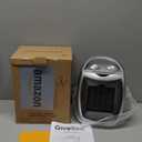 GiveBest Portable Electric Space Heater with Thermostat, 1500W/750W Safe and Quiet Ceramic Heater Fan, Heat Up 200 Square Feet for Office Room Desk Indoor Use, Silver