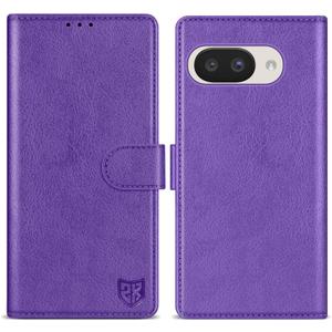 ZZXX for Google Pixel 9A Wallet Case with [RFID Blocking] Card Slot Kickstand Magnetic Closure Leather Flip Protective Phone Case for Google Pixel 9A (Purple-6.3 inch)