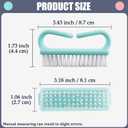 10 Pack Handle Nail Brush, Hand and Toe Nail Care Kit with Deep Cleaning Brushes, Scrubbing Tool Kit for Men and Women