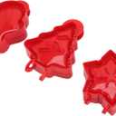 3Pcs Christmas Cookie Molds, Christmas Tree Star Glove Shape Pocket Pie Molds, Hand Dough Presser for Cookie Cake Baking