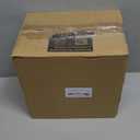 Goodluck 100 Pack Square Plastic Plates, Heavy Duty 50 Dinner Plates 9.5" and 50 Dessert Plates 6.5", Fancy Disposable Plates for Wedding, Holiday Party, Birthday, White