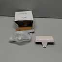 Huwena Metal Christmas Stocking Holders Shiny Mantel Heavy Duty Stocking Hooks Glitter Hanging Hangers Christmas Ornaments for Fireplace Window Mantle Table Decoration(Stylish,White,4 Pcs)