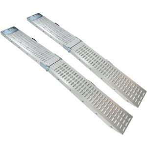 ThunderBay 73'' x 9''Loading Ramp Set Pack of 2 Folding Ramp Galvanized Steel 880 lbs Max Folding Ramp for ATV,Motorcycle,Truck,Quad,Lawn Mower,Snow Blower,Dirt Bikes,Carts,Trailers,Car Tailg