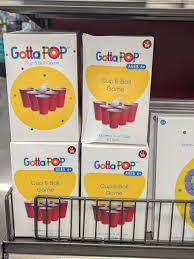 CUPS AND BALL GAME RED (1 Pack)