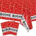 3PCS Pixel Party Table Cover for Video Game Themed Birthday Decoration Pixel Gaming Birthday Tablecloth Waterproof Gamer Mining Tablecloth for Kids Gamer Mining Party Supplies Decorations