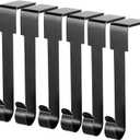 Guojanfon Christmas Stocking Holders Mantel Hook Hangers Fireplace Hooks Hanger Christmas Stocking Hook Fireplace Hanger Grip for Christmas Party Decorations (Black)