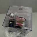 Ultra White Glass Betta Aquarium Starter Kits 1.5 Gallon Small Fish Tank, Betta Fish Tank with LED Light, Power Filter, 4mm Glass