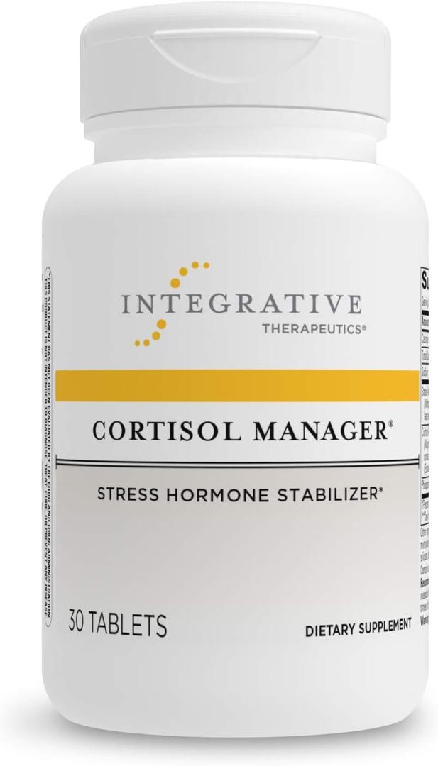 Integrative Therapeutics - Cortisol Manager - Supplement with Ashwagandha and L-Theanine - Supports Relaxation & Calm* - 30 Tablets (30 Count (Pack of 1)), 11/30/27