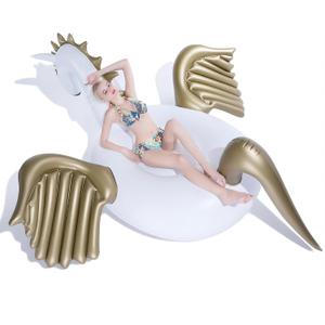 Jasonwell Giant Inflatable Pegasus Pool Float with Fast Valves Summer Beach Swimming Pool Floatie Lounge Floating Raft Outdoor Party Decorations Toys(XXXL)