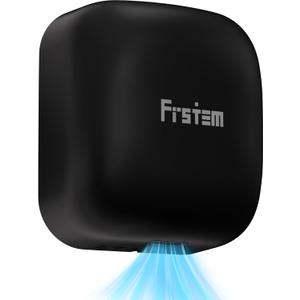Frstem 1400W Commercial Hand Dryers, Automatic High Speed Hand Dryer Machine with Auto-Infrared Sensor&Smart Temp Control,Compact Hand Dryer for Home, Bathrooms, Restaurants, Hotels, Black