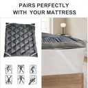 2~3In Extra Thick Mattress Topper Cooling Pillow Top Airflow Design for Hot Sleepers, Soft Comfort & Supportive, Pressure-Relieving Pad for Back & Side Sleepers, Easy Setup & Wash, Queen 60*80