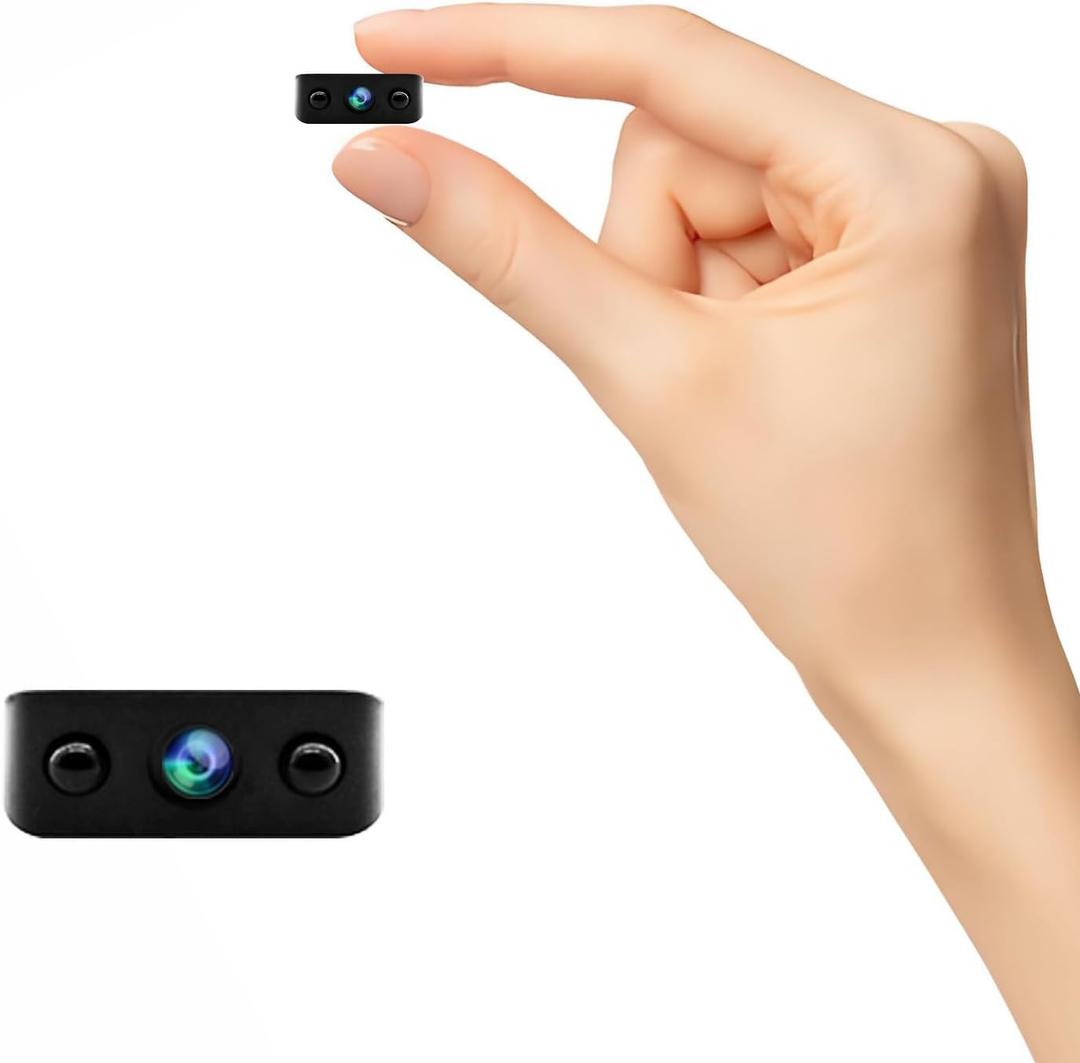 Mini Security Indoor Camera 2026 Only 0.5 Inch Small Home WiFi 1080P Micro HD Nanny Cam with Wide Angle, Cloud & SD Storage, Night Vision, Can No Need WiFi Cams Portable Tiny Cameras for House Outdoor