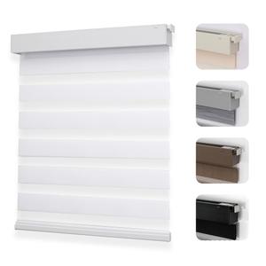 Joydeco Cordless Zebra Blinds for Indoor Windows, White (No Drill)(Missing hardware and broken)