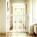 Swinging Cafe Door with Hinges, Double Saloon Half Doors 35.4" W x 35.4" H