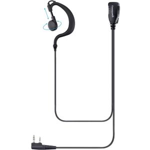 Commountain Earpiece Compatible with Kenwood Baofeng BTECH Samcom Retevis Radioddity Radios Walkie Talkies & BF-F8HP UV-5R UV-82HP UV82 NX-1300 NX-1200 TK-3402, 2 Pin Earhook Headset