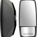 Outside View Door Mirror RH Fit for Isuzu NPR NPR-HD NQR NRR W3500 W4500 W5500 box Truck 98 Hino fb 4HK1 4JJ1 5.2L 3.0L 6.0L 2008-2024 Black Passager Side