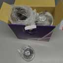 Amazing Abby - Adore - Plastic Apothecary Jars (3-Piece Set, 52/46/46 oz) (NOT Glass), Acrylic Jars with Lids, Bathroom Canisters, Candy Buffet, Wedding Display, BPA-Free and Shatter-Proof (Clear)