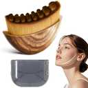 New Lymphatic Contour Face Brush - Dry Brushing Face Massager for Lymphatic Drainage, Neck Chin & Jawline Sculpting - Ergonomic Skin Fit Design to Reduce Puffiness, Relieve Fatigue