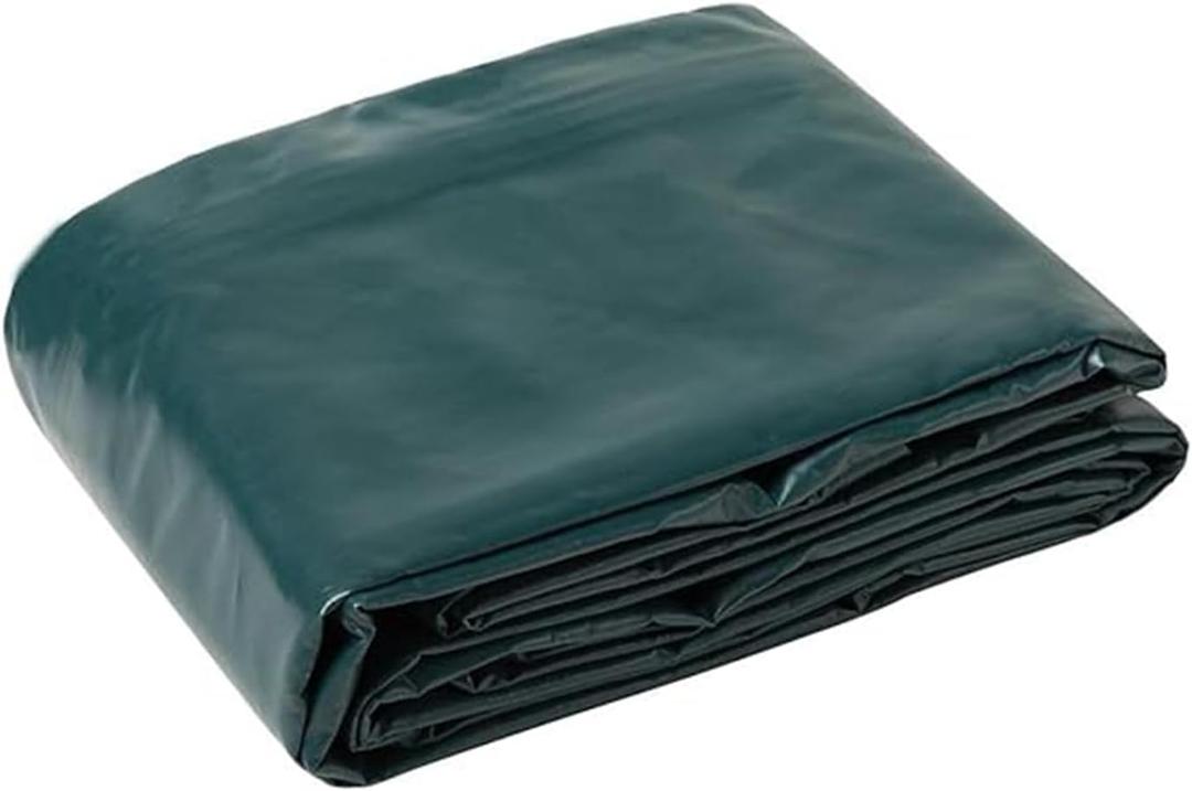 Tarps Now Heavy Duty Vinyl Tarp with Grommets, (10' x 15') - Vinyl Tarps Heavy Duty Waterproof Tarpaulin for Canopy, Pool Cover, Truck Cover, Indoor Outdoor - Forest Green, 18 oz, 20 Mil