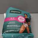 Depend Fresh Protection Adult Diapers, Incontinence Underwear for Women, Disposable, Maximum, Small, Blush, 19 Count