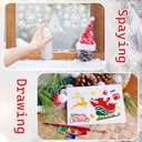 Christmas Stencils for Crafts Reusable Christmas Holiday Window Snow Stencil for Painting on Wood Glass Wall Furniture DIY Ornament Door Hanger Sign (crafts16)