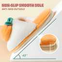 Fuzzy Slipper Winter Fluffy Slippers Peach Cute Slippers For Women Comfortable Warm House Shoes Slippers (Pink)