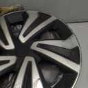 LYDS Spyder BS Black & Silver Universal 15 inch Premium ABS Hubcap Wheel Cover Replacement Set of 4 - FWC-15S-BS
