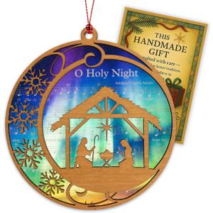 3 x Christmas Nativity Ornament 2026 - Christian Christmas Ornaments - Religious Christmas Ornaments - Christmas Ornaments - Christian Christmas Decor - Christmas Decoration