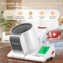 52HZ Barrel-Type Blood Pressure Monitor, One-Touch Upper Arm Blood Pressure Monitors for Home Use, Auto-Fit Wide Range 7.1"-16.5" Blood Pressure Machine, 3-Color Backlight, 2 Users 2×99 Memory