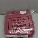 Tegeme 4 Packs Round Spandex Cocktail Tablecloths with Skirt 32 x 43 Inch Cocktail Round Table Cover Spandex Stretch Square Tablecloth Skirt for Table Bar Wedding Party Banquet (Red)